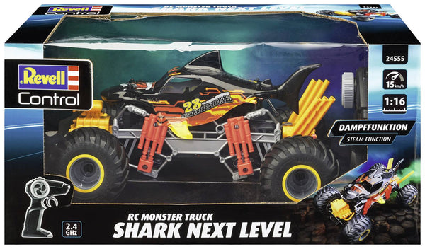 REVELL 24555 CONTROL SHARK NEXT LEVEL 1/16 SCALE 2.4GHZ  RC MONSTER TRUCK WITH LED & STEAM FUNCTION 15KM/H