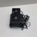 SURPASS HOBBY (SP-560003-13) DOUBLE COOLING FANS AND HEATSINK BLACK (8.4V/16000RPM) FOR 1/5 MOTORS (55/56/58MM)