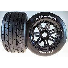 LOUISE B ROCKET L-T3242B 1/5 SCALE BAJA 24MM HEX ONROAD TYRE AND RIM REAR