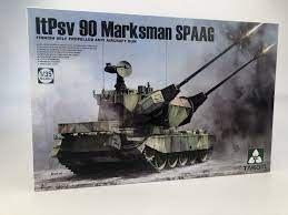 TAKOM 2043 ITPSV 90 MARKSMAN SPAAG FINNISH SELF PROPELLED ANTI AIRCRAFT GUN 1/35 SCALE TANK PLASTIC MODEL KIT