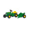 ROLLY KID 012190 JOHN DEERE CLASSIC TRACTOR WITH TRAILER RIDE ON