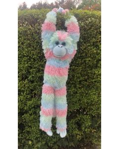 COTTON CANDY JG292 HANGING MONKEY SOPHIA PASTEL MULTICOLOUR PLUSH