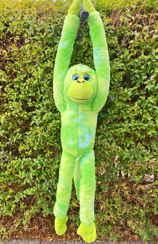 COTTON CANDY JG302 HANGING MONKEY KERMIT GREEN  PLUSH