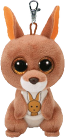 TY BEANIE BOOS KIPPER BROWN KANGAROO CLIP