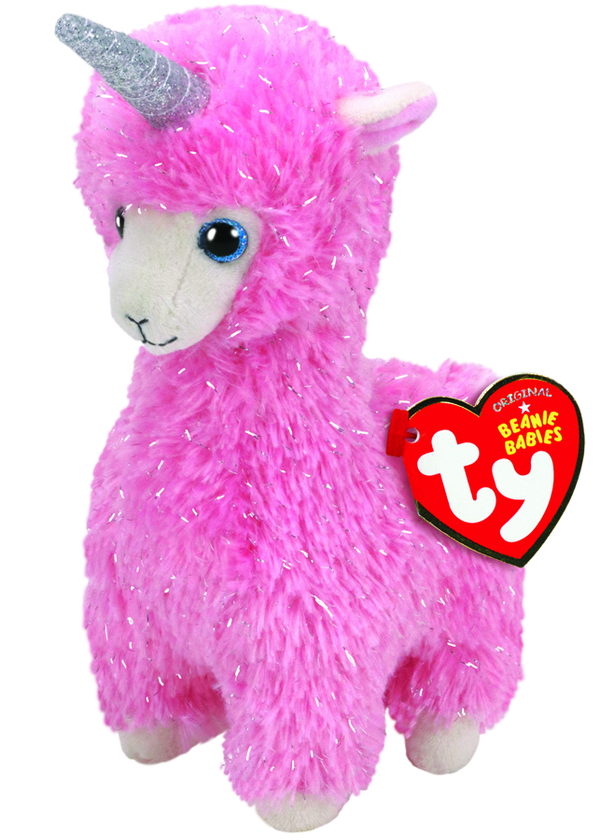 TY BEANIE BOOS LANA PINK SPARKLY ALPCA REGULAR