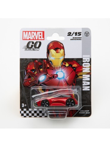 MARVEL GO COLLECTION DIECAST 1:64 RACING SERIES IRON MAN VEHICLE 2 OF 15
