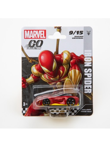 MARVEL GO COLLECTION DIECAST 1:64 RACING SERIES IRON SPIDER VEHICLE 9 OF 15