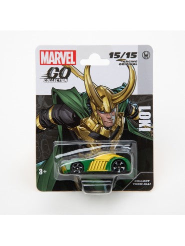 MARVEL GO COLLECTION DIECAST 1:64 RACING SERIES LOKI VEHICLE 15 OF 15