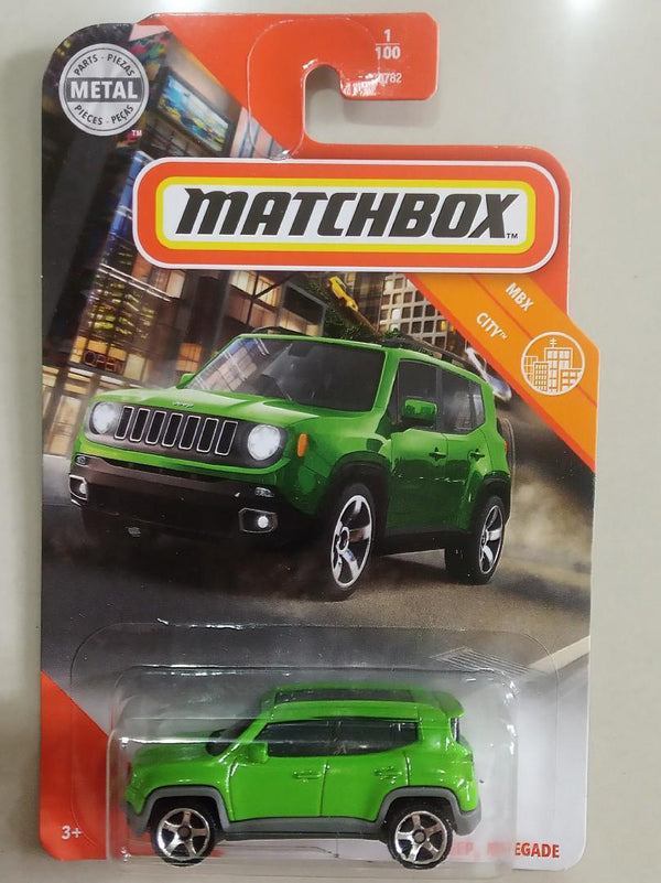 MATCHBOX GLK67  JEEP RENEGADE 2019 GREEN 1 OF 100 CITY