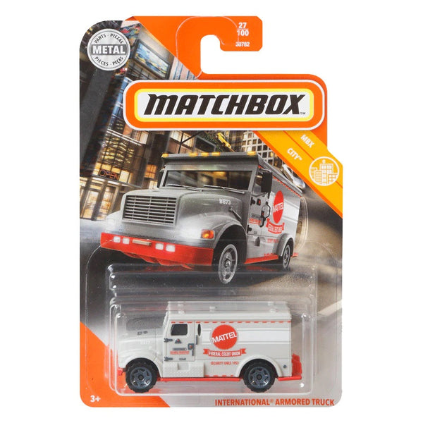 MATCHBOX GKM23 INTERNATIONAL ARMORED TRUCK 27 OF 100 CITY