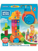 MEGA BLOKS FIRST BUILDERS COUNT N BOUNCE GIRAFFE 30PC