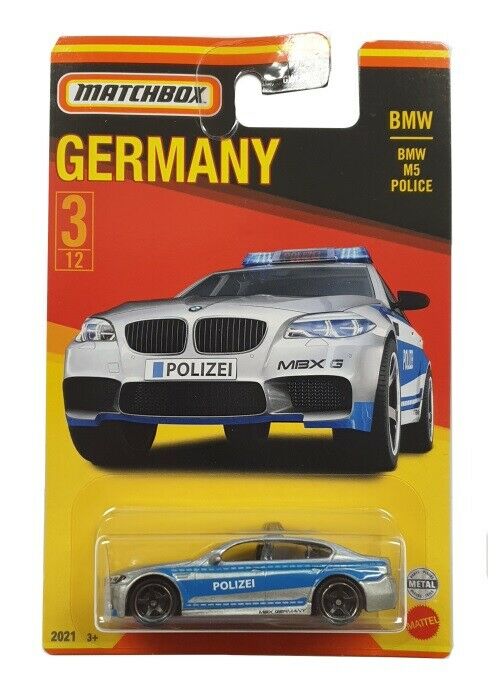 MATCHBOX GWL54 BEST OF GERMANY BMW M5 POLICE #3 OF 12