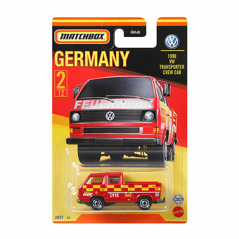 MATCHBOX GWL55 BEST OF GERMANY 1990 VW TRANSPORTER CREW CAB