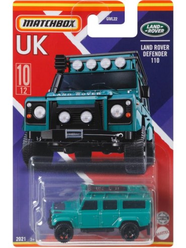 MATCHBOX GWL31 BEST OF UK LAND ROVER DEFENDER 110 #10 OF 12