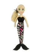 COTTON CANDY 45CM  AMY F-S PINK & SILVER STRIPES MERMAID