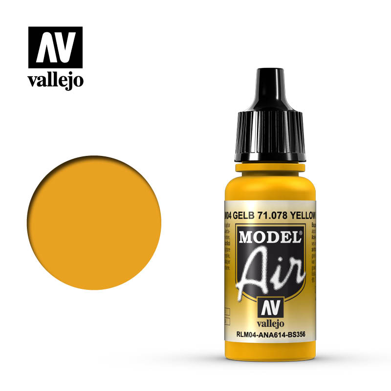 VALLEJO 71.078 MODEL AIR RLM04 GELB YELLOW 17ML