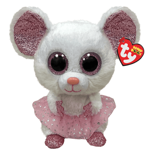 TY BEANIE BOOS NINA MOUSE WITH TUTU MEDIUM