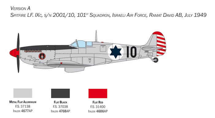 ITALERI 2804 SPITFIRE MK. IX 1/48 SCALE PLASTIC MODEL KIT