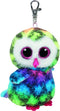 TY BEANIE BOOS OWEN MULTICOLOUR OWL CLIP