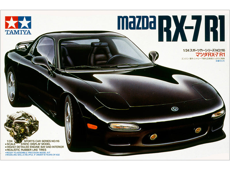 TAMIYA 24116 MAZDA RX-7 R1 1/24 SCALE CAR PLASTIC MODEL KIT