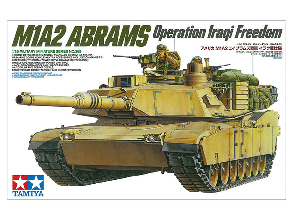 TAMIYA 35269 M1A2 ABRAMS OPERATION IRAQI FREEDOM 1/35 SCALE PLASTIC MODEL KIT