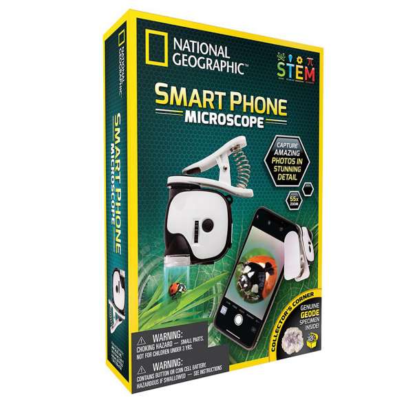 NATIONAL GEOGRAPHIC STEM SMART PHONE MICROSCOPE SCIENCE KIT