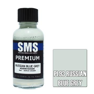SMS PL93 RUSSIAN BLUE MODERN RUSSIAN GREY PREMIUM ACRYLIC LACQUER FLAT PAINT 30ML