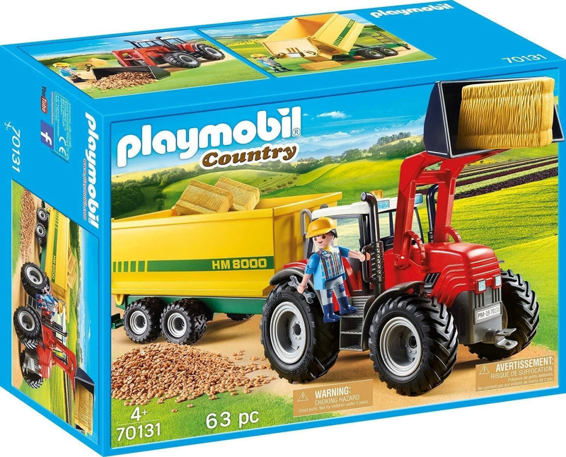 PLAYMOBIL 70131 COUNTRY TRACTOR WITH FEED TRAILER