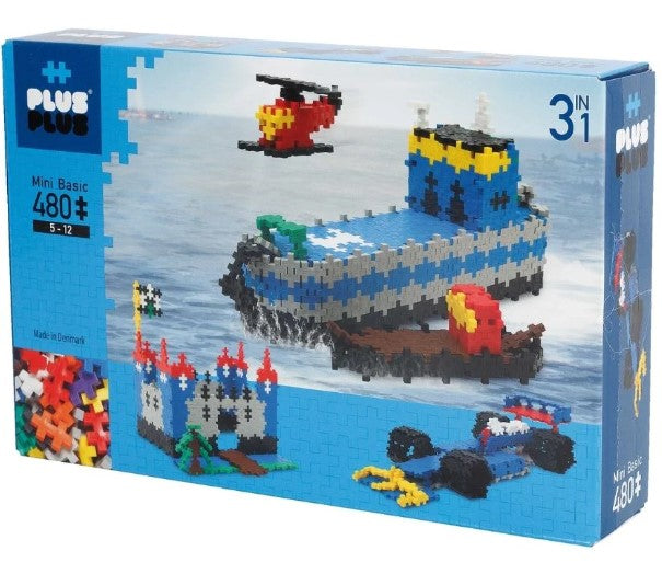 PLUS PLUS BASIC 3 IN 1 480PC CREATIVE CONSTRUCTION BLOCKS