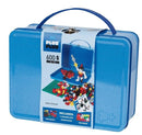 PLUS PLUS METAL SUITCASE BLUE - BASIC 600PC CREATIVE CONSTRUCTION BLOCKS