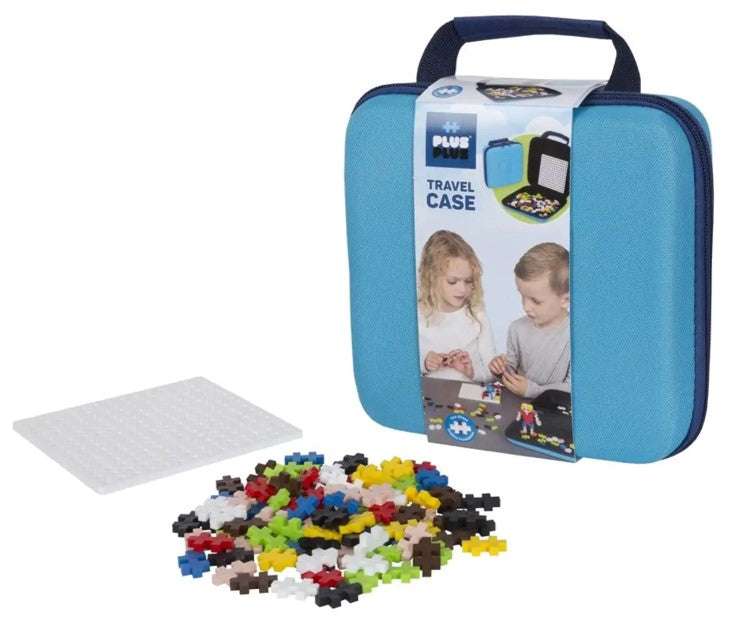 PLUS PLUS TRAVEL CASE BLUE 100PC CREATIVE CONSTRUCTION BLOCKS