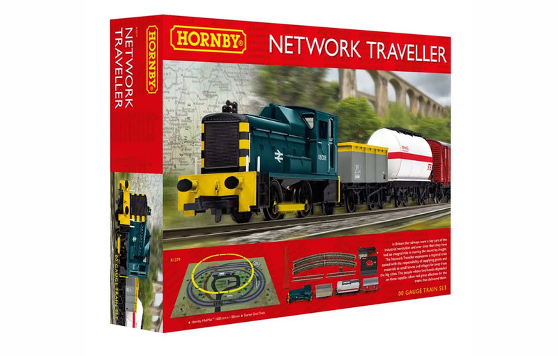 HORNBY R1279F NETWORK TRAVELLER 00 GUAGE TRAIN SET