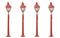 HORNBY R8673 SKALEDALE STATION LAMPS OO GAUGE SCALE MODELS 4PK