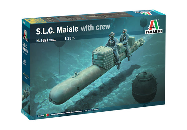 ITALERI 5621 S.L.C. MAIALE WITH CREW 1/35 SCALE PLASTIC MODEL KIT