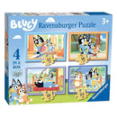 RAVENSBURGER 031115 BLUEY 4 IN A BOX - LETS DO THIS 12 - 16 - 20 - 24PC JIGSAW PUZZLES