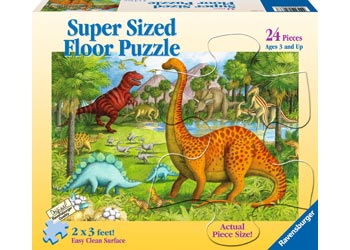 RAVENSBURGER 052667 DINOSAUR PALS 24PC SUPER SIZED FLOOR JIGSAW PUZZLE 3X2FT