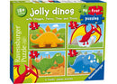 RAVENSBURGER 072897 MY FIRST PUZZLES JOLLY DINOS 2-3-4-5PC JIGSAW PUZZLES