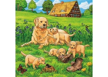 RAVENSBURGER 080021 CATS AND DOGS 3x49PC JIGSAW PUZZLE