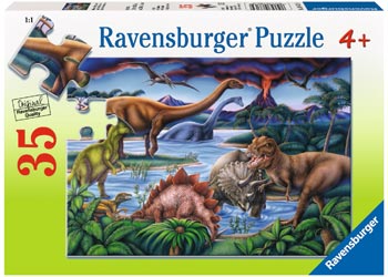 RAVENSBURGER 086139 DINOSAUR PLAYGROUND 35PC JIGSAW PUZZLE