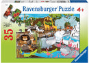 RAVENSBURGER 087785 DAY AT THE ZOO 35PC JIGSAW PUZZLE