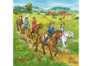 RAVENSBURGER 092376 A DAY WITH HORSES 3x49PC JIGSAW PUZZLE