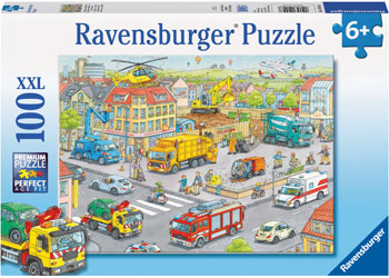 RAVENSBURGER 105588 VEHICLES IN THE CITY 100PC XXL JIGSAW PUZZLE