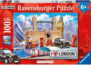 RAVENSBURGER 106073 I LOVE LONDON 100PC XXL JIGSAW PUZZLE