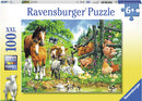 RAVENSBURGER 106899 ANIMAL GET TOGETHER 100PC XXL JIGSAW PUZZLE