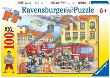 RAVENSBURGER 108220 FIRE DEPARTMENT 100PC XXL JIGSAW PUZZLE