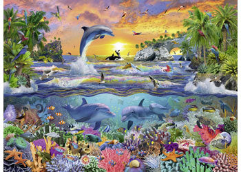 RAVENSBURGER 109500 TROPICAL PARADISE 100PC XXL JIGSAW PUZZLE