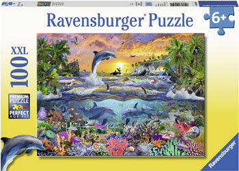 RAVENSBURGER 109500 TROPICAL PARADISE 100PC XXL JIGSAW PUZZLE