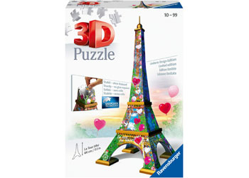 RAVENSBURGER 111831 EIFFEL TOWER - LOVE EDITION 226PC 3D JIGSAW PUZZLE