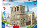 RAVENSBURGER 125234 NOTRE DAME CATHEDRAL PARIS 349PC 3D JIGSAW PUZZLE