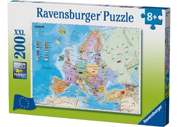 RAVENSBURGER 128419 MAP OF EUROPE 200PC XXL JIGSAW PUZZLE